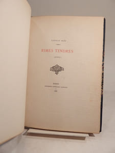 Rimes tendres (Avril)