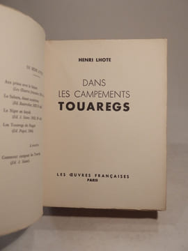 Dans les campements touaregs. LHOTE (Henri)