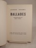 Ballades. Quatre bois grav&eacute;s par Serge Fotinsky.. DUHAMEL (Georges), FOTINSKY (Serge)