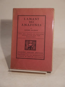 L'Amant des Amazones. Avec des images en couleurs gravées sur bois par Daragnès.. SALMON (André), DARAGNES