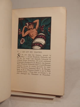 L'Amant des Amazones. Avec des images en couleurs gravées sur bois par Daragnès.. SALMON (André), DARAGNES