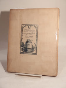 Pygmalion. Scène lyrique de J. -J. Rousseau. Illustrations de Moreau le Jeune. Suivi d'une Idylle par Berquin. Vignettes de Marillier. Réimpression textuelle sur l'édition originale de 1775. Texte gravé par Droüet.