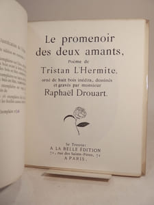 Le promenoir des deux amants. Orné de huit bois inédits, dessinés et gravés par M. Raphaël Drouart.