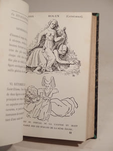 Les Sculptures grotesques et symboliques (Rouen et environs). Préface par Champfleury. Cent vignettes et texte par Jules Adeline.