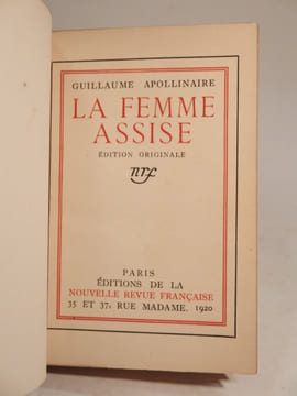 La Femme assise.. APOLLINAIRE (Guillaume)