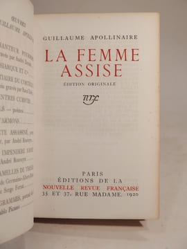 La Femme assise.. APOLLINAIRE (Guillaume)