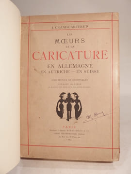 Les Moeurs et la Caricature en Allemagne, en Autriche, en Suisse. Avec préface de Champfleury. Ouvrage illustré de 4 planches en couleur, de 19 ...