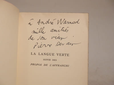La Langue verte, suivie des Propos de l'Affranchi. Avec des illustrations de l'auteur.