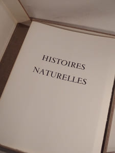 Histoires naturelles. Pointes-sèches originales de Pierre Letellier.