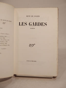 Les Gardes.. SOLIER (René de)