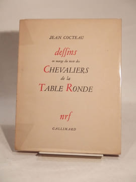Dessins en marge du texte des Chevaliers de la Table Ronde.. COCTEAU (Jean)