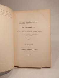 Musée rétrospectif de la classe 29. Modèles, plans et dessins de travaux publics à l'Exposition universelle internationale de 1900, à Paris. Rapport du comité d'installation.