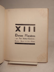 XIII Danses Macabres, par Paul Vaillant-Couturier. Quatorze dessins de Jean d'Espouy.