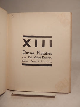 XIII Danses Macabres, par Paul Vaillant-Couturier. Quatorze dessins de Jean d'Espouy. . VAILLANT-COUTURIER (Paul), ESPOUY (Jean d')