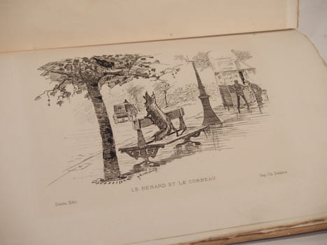 Les Fables de la Fontaine filtrées par Aurélien Scholl. Illustrations de E. Grivaz.. LA FONTAINE, SCHOLL (Aurélien), GRIVAZ (E.)