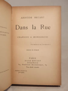 Dans la rue. Chansons et monologues. Dessins de Steinlen. Edition définitive.
