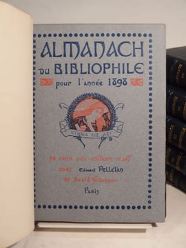 Almanach du Bibliophile pour l'année 1898, 1899, 1900, 1901, 1902, 1903.. PELLETAN (Edouard), MENDES (Catulle), SULLY PRUDHOMME, MIRBEAU (Octave), ...