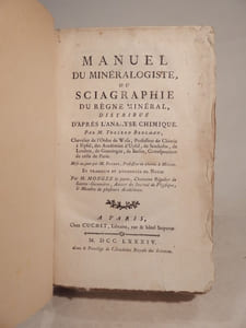 Manuel du minéralogiste, ou Sciagraphie du règne minéral, distribué d'après l'analyse chimique, par M. Torlern Bergman [...]. Mise au jour par M. Ferber [...]. Et traduite et augmentée de Notes par M. Mongez le jeune [...].