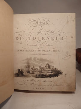 Manuel du tourneur, par L.-E. Bergeron. Ouvrage dans lequel on enseigne aux amateurs la manière d'exécuter sur le tour à pointes, à lunettes, en ...