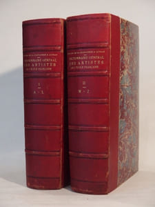Dictionnaire général des artistes de l'Ecole française depuis l'origine des arts du dessin jusqu'à nos jours. Architectes, peintres, sculpteurs, graveurs et lithographes. Tome 1, Tome 2, Supplément.
