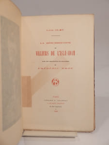 La Résurrection de Villiers de l'Isle-Adam. Avec une reproduction du monument de Frédéric Brou.