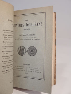 Micy : son histoire, son influence sociale au VIe siècle. [SUIVI DE:] Les Chartreux d'Orléans. [ET DE:] Les Minimes d'Orléans (1608-1790).. COCHARD ...