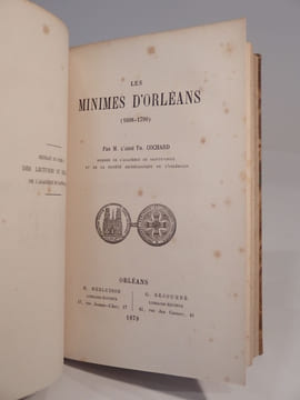 Micy : son histoire, son influence sociale au VIe siècle. [SUIVI DE:] Les Chartreux d'Orléans. [ET DE:] Les Minimes d'Orléans (1608-1790).. COCHARD ...