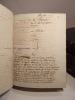 MANUSCRIT : Chambre des Comptes de Dijon. Volumes 1-3 : Notice de la Chambre des Comtes de Dijon, 1763. Armorial de la Chambre des Comtes. / Volume 4 ...