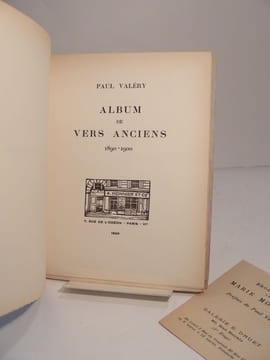 Album de vers anciens, 1890-1900.. VALERY (Paul)