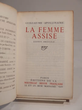 La Femme assise. APOLLINAIRE (Guillaume)