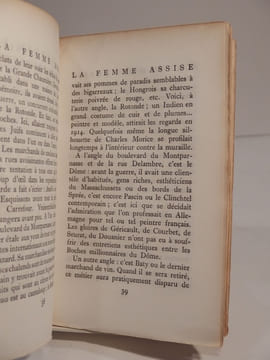 La Femme assise. APOLLINAIRE (Guillaume)
