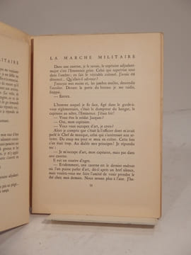 La Marche Militaire. Frontispice de l'auteur.. JACQUES (Lucien)