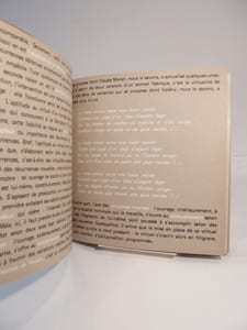 Paradigme. Texte de Jean Ricardou.