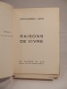 Raisons de vivre. GROS (Léon-Gabriel)