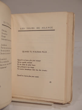 Les Tours de silence. ALGAN (Laurence), EICHACKER