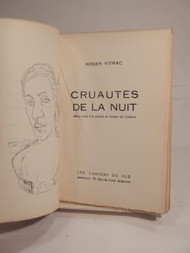 Cruautés de la nuit. VITRAC (Roger), CHIRICO (Giorgio de)