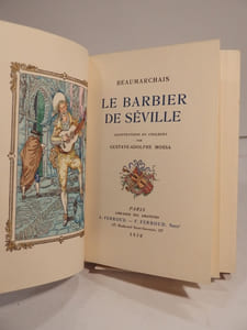 Le Barbier de Séville. Illustrations en couleurs de Gustave-Adolphe Mossa.