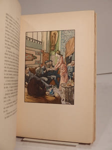 Sapho. Moeurs parisiennes. Nombreuses illustrations en couleurs par Auguste Leroux et H. Bouché-Leclercq.
