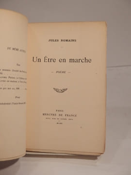 Un Etre en marche. Poème.. ROMAINS (Jules)