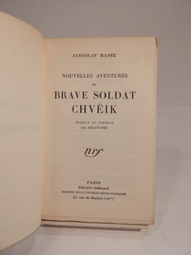 Nouvelles aventures du brave soldat Chvéïk. Traduit du tchèque par Aranyossi.. HASEK (Jaroslav), ARANYOSSI
