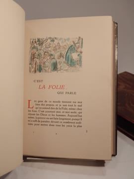 Eloge de la Folie. Nouvellement traduit du latin par Pierre de Nolhac. Images coloriées de Chas-Laborde.. ERASME, CHAS-LABORDE, NOLHAC (Pierre de)