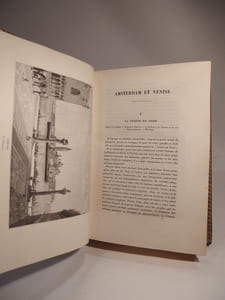 Amsterdam et Venise. Ouvrage enrichi de sept eaux-fortes, par MM. Léopold Flameng et Gaucherel et de cent vint-quatre gravures sur bois.