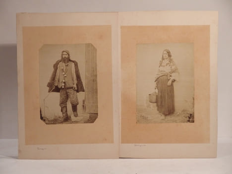 2 photographie originales : Hongrois, Hongroise.. WENZEL (François Frederic)