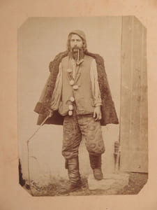 2 photographie originales : Hongrois, Hongroise.