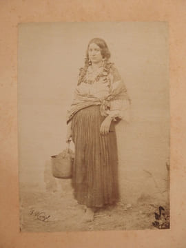 2 photographie originales : Hongrois, Hongroise.. WENZEL (François Frederic)