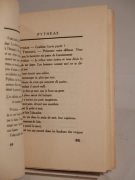 Pythéas. Avec deux dessins originaux par Etienne Bouchaud et Oscar Eichacker.. BRAUQUIER (Louis), BOUCHAUD (Etienne), EICHACKER (Oscar)