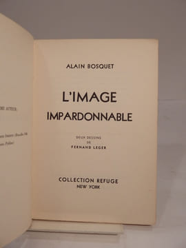 L'Image impardonnable. Deux dessins de Fernand Léger.. BOSQUET (Alain), LEGER (Fernand), DUCHAMP (Marcel)