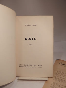 Exil. Poème.. ST JOHN PERSE