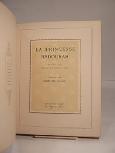 La Princesse Badourah. Conte des Mille et Une Nuits. Illustré par Edmond Dulac.