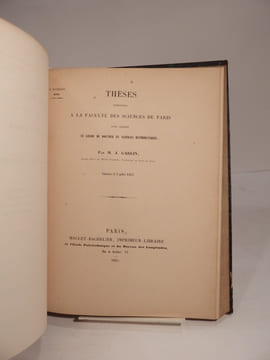 Thèses présentées à la Faculté des Sciences de Paris pour le Doctorat ès Sciences mathématiques, par M. A. Picart. 1ère thèse : Essai d'une théorie ...